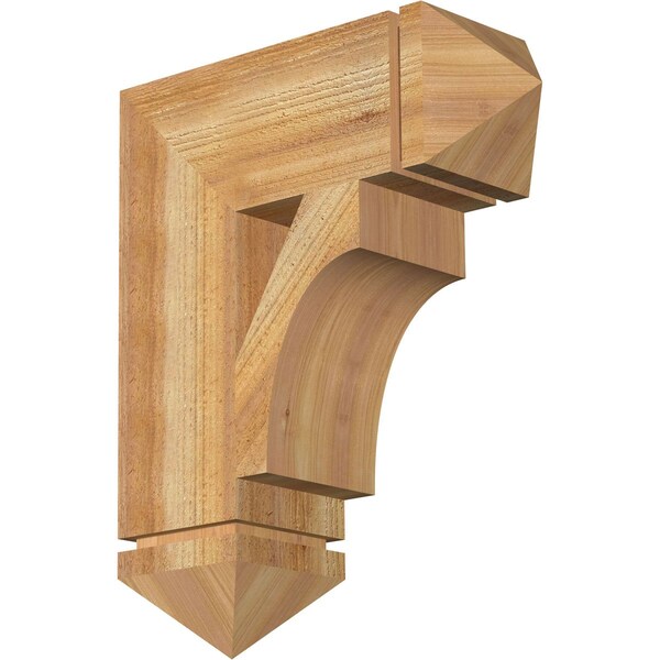 Ekena Millwork Westlake Arts & Crafts Rough Sawn Bracket, Western Red Cedar, 6"W x 18"D x 22"H BKT06X18X22WTL03RWR - main